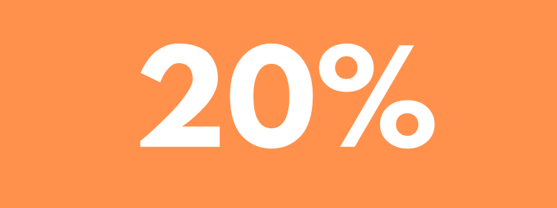 20% de descuento al finalizar la compra