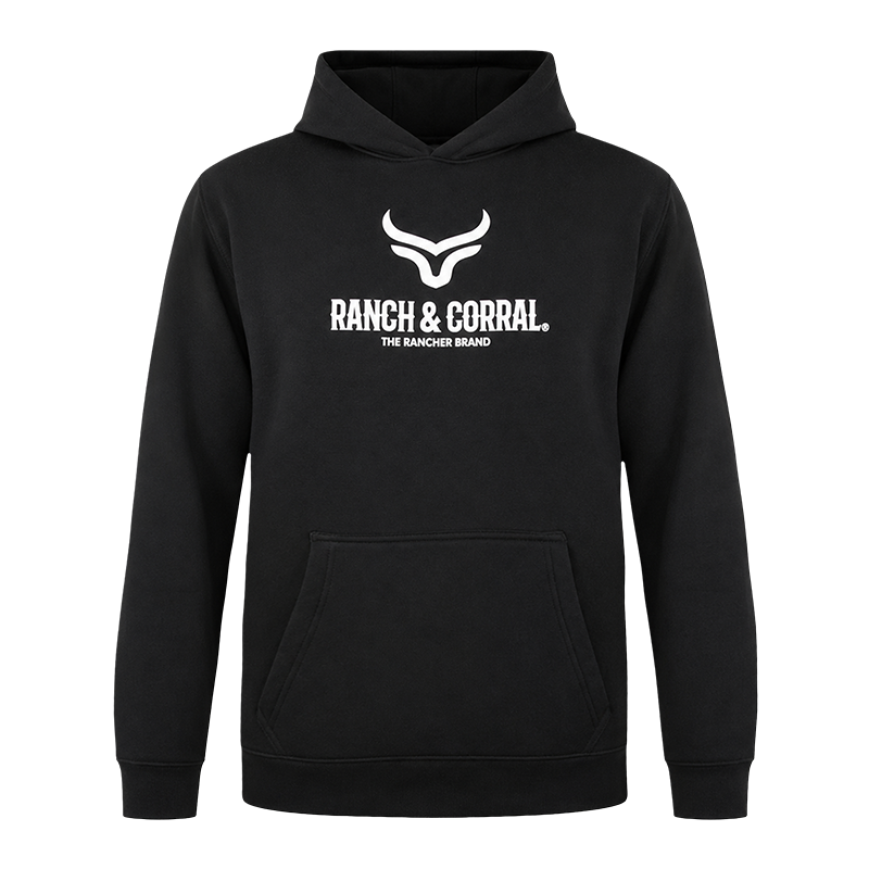 Hoodie Ranch & Corral Main Logo Black RCHD01