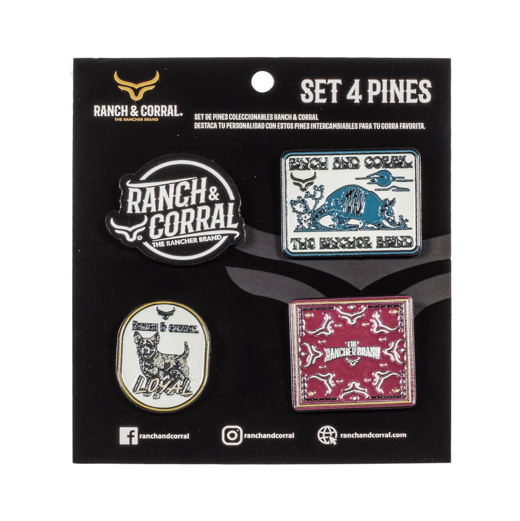 Set 4 Pines Conmemorativos Ranch & Corral 22