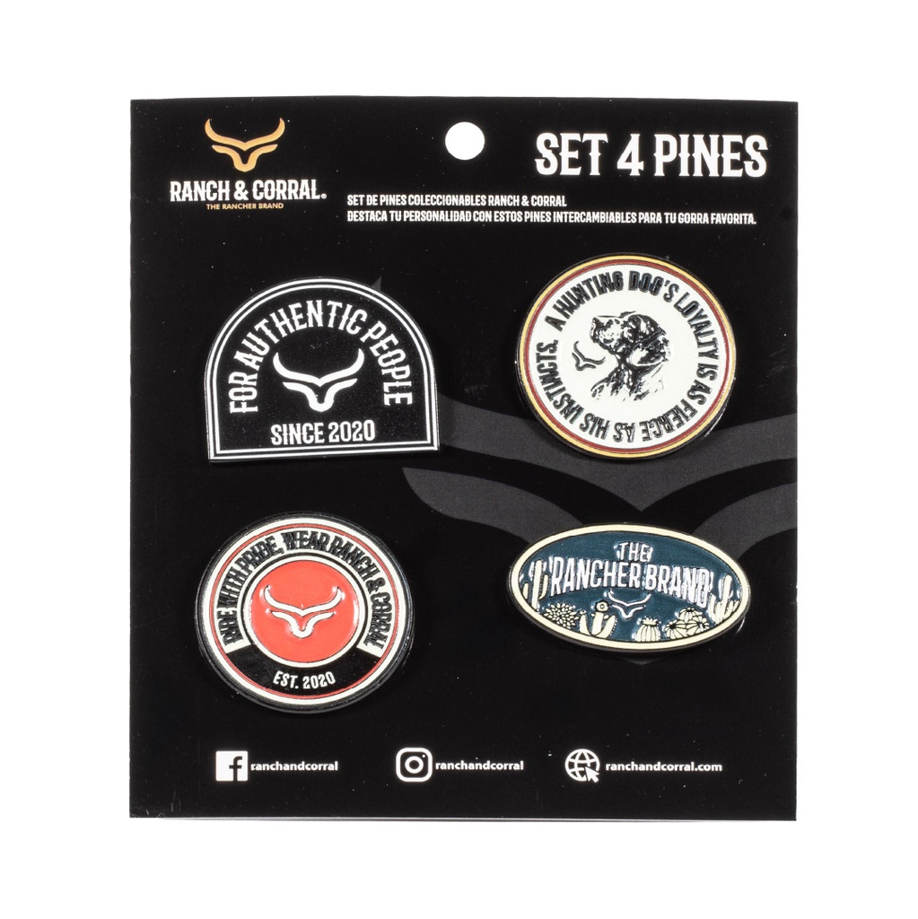 Set 4 Pines Conmemorativos Ranch & Corral 23