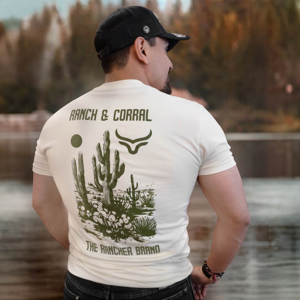 T-Shirt Ranch & Corral Beige Western