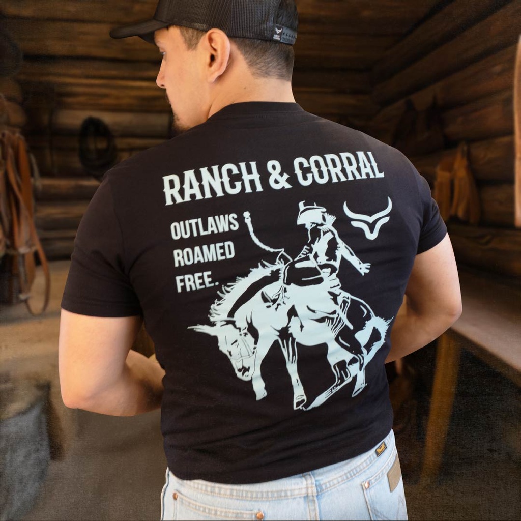 T-Shirt Ranch & Corral Black Rodeo