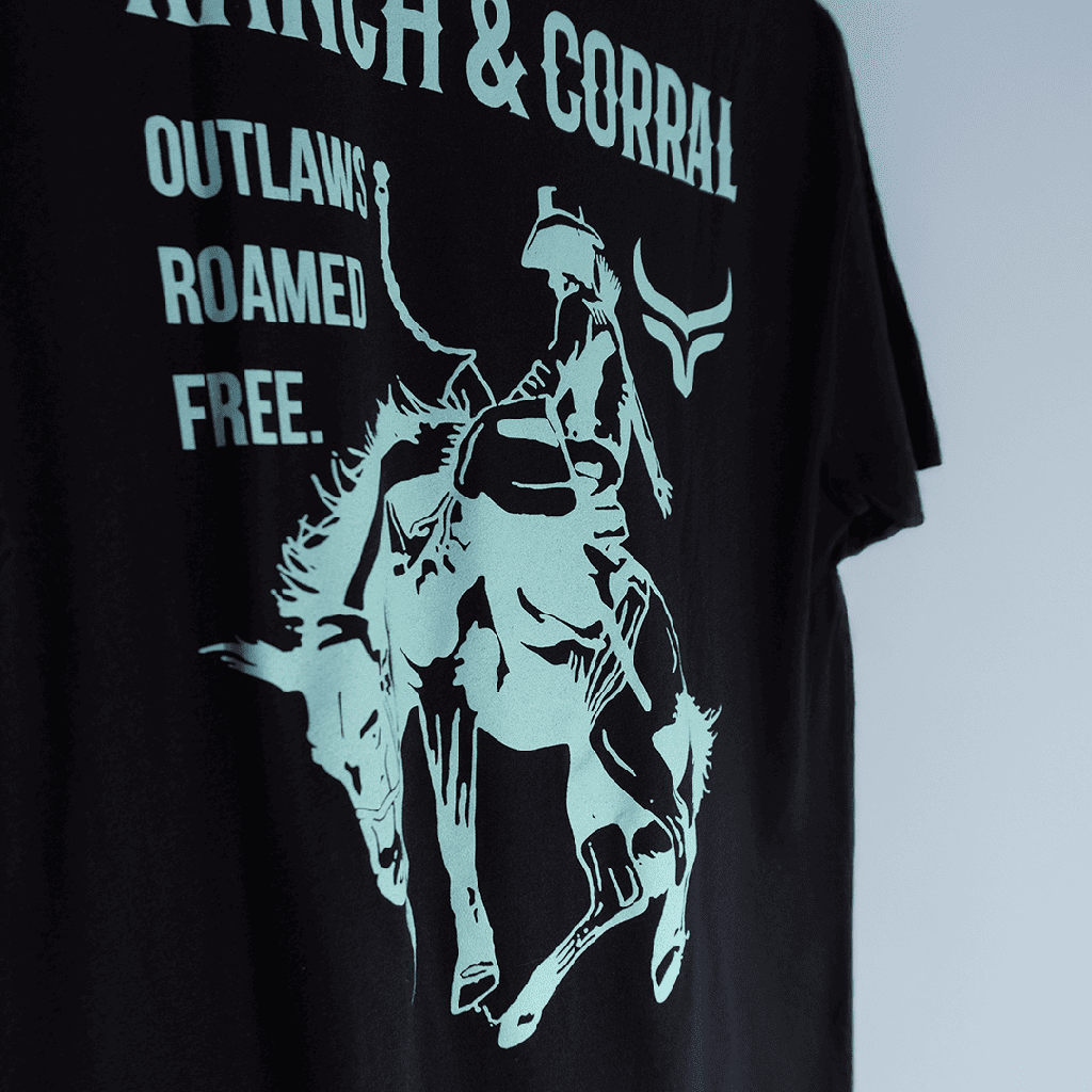 T-Shirt Ranch & Corral Black Rodeo