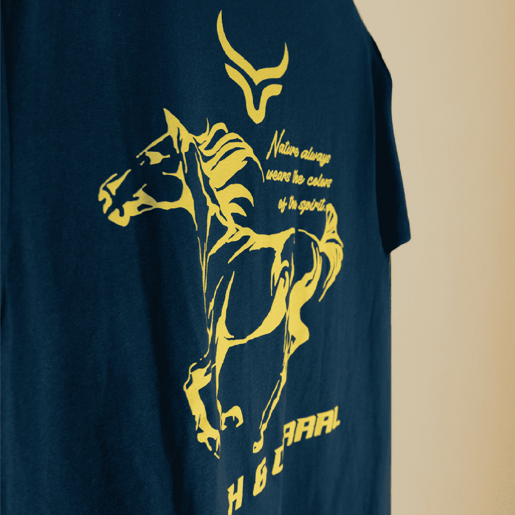 T-Shirt Ranch & Corral Navy Horse
