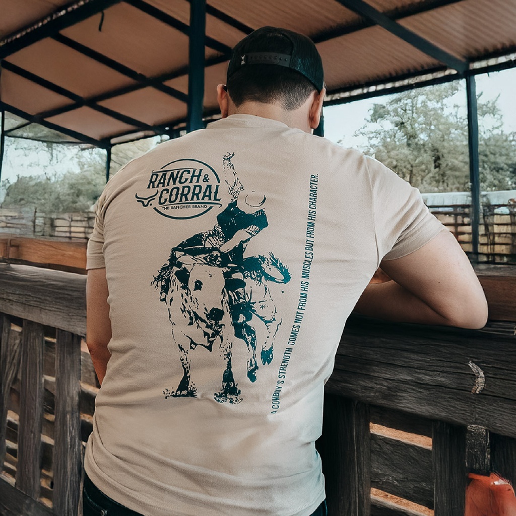 T-Shirt Ranch & Corral Tan Rodeo