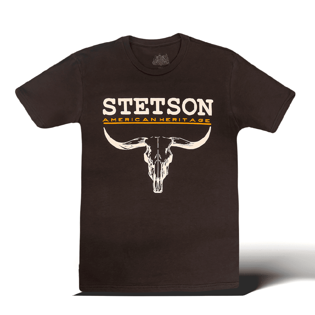 T-Shirt Stetson Brown Horns