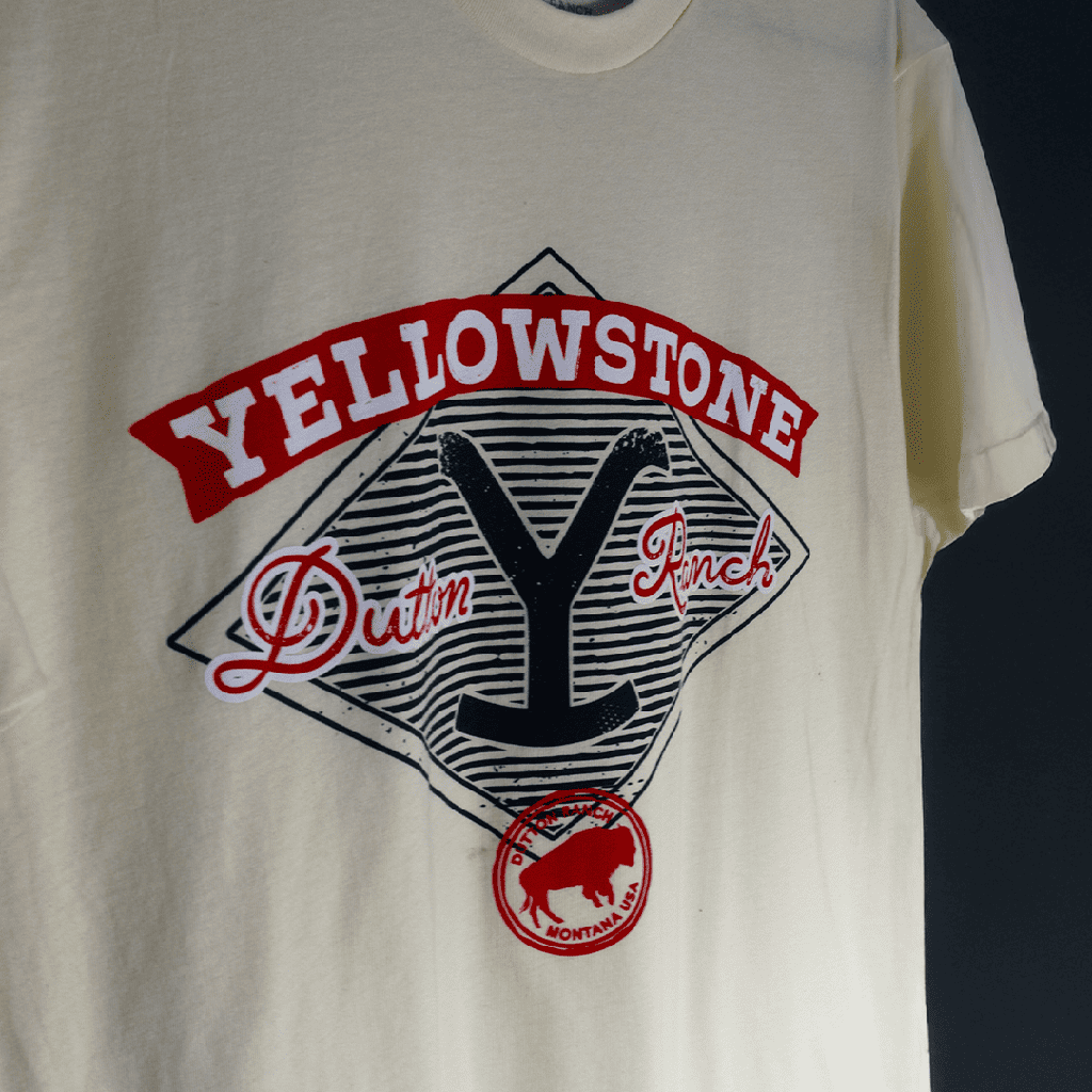 T-Shirt Yellowstone Beige Dutton Ranch
