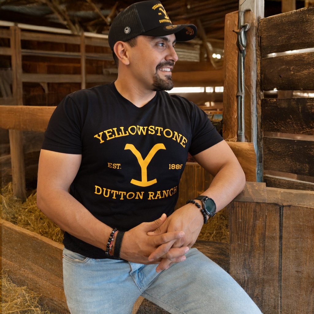 T-Shirt Yellowstone Black Classic