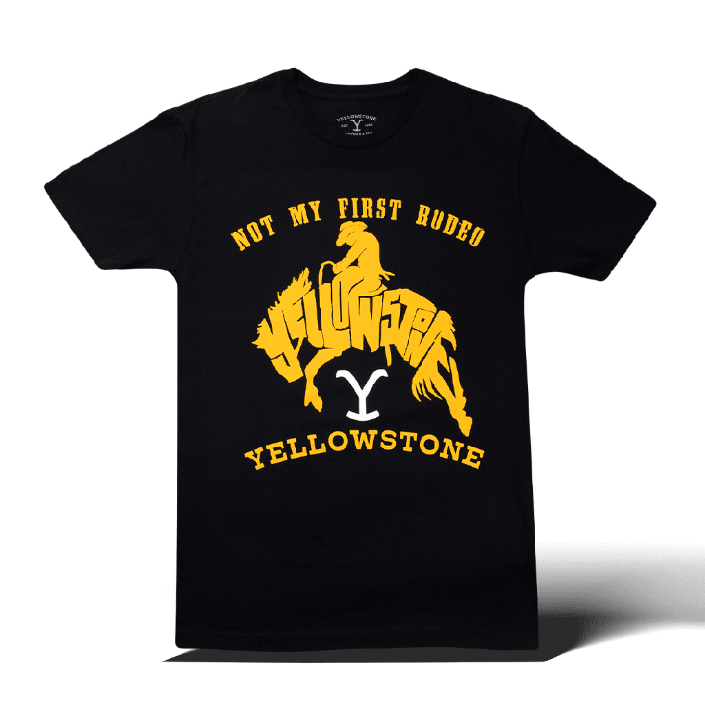 T-Shirt Yellowstone Black Rodeo
