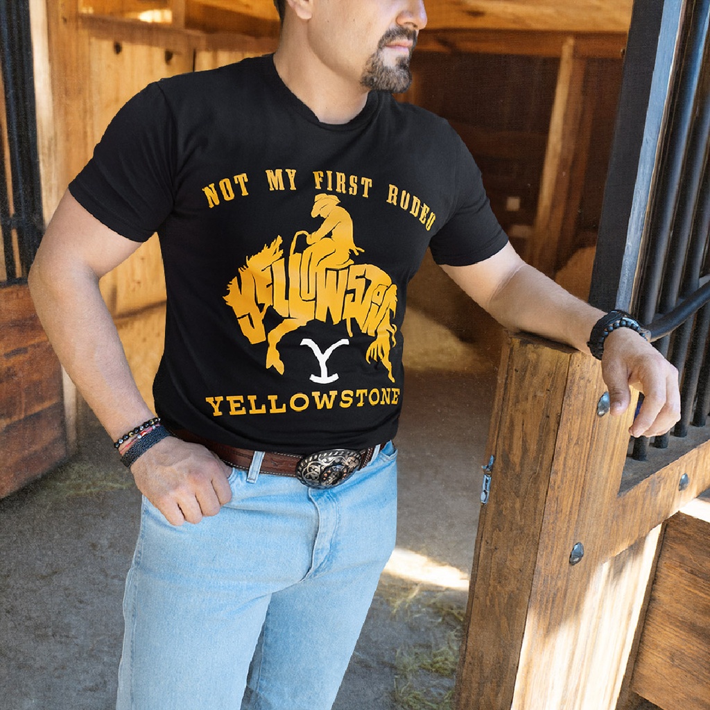 T-Shirt Yellowstone Black Rodeo