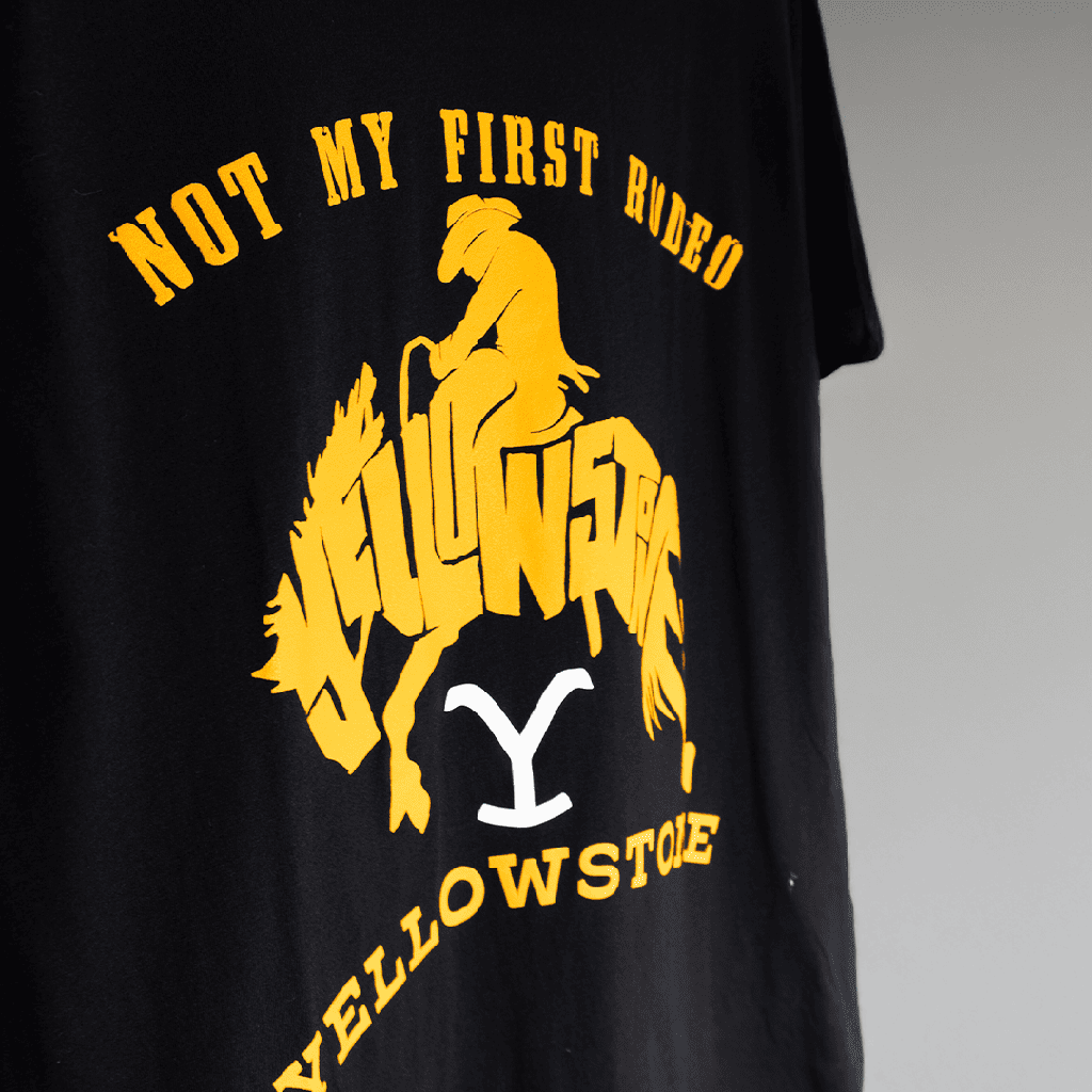 T-Shirt Yellowstone Black Rodeo