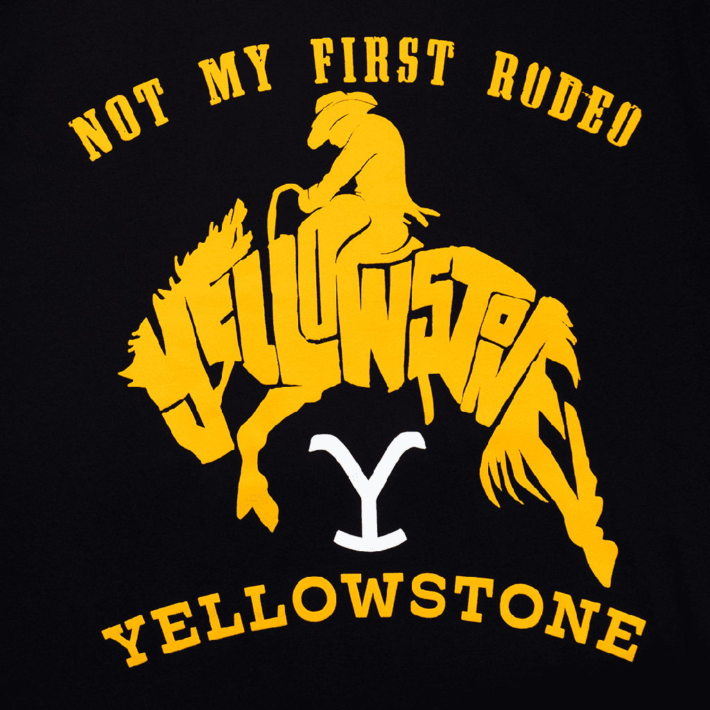 T-Shirt Yellowstone Black Rodeo