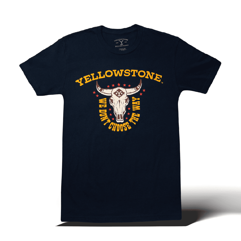 T-Shirt Yellowstone Navy Horns
