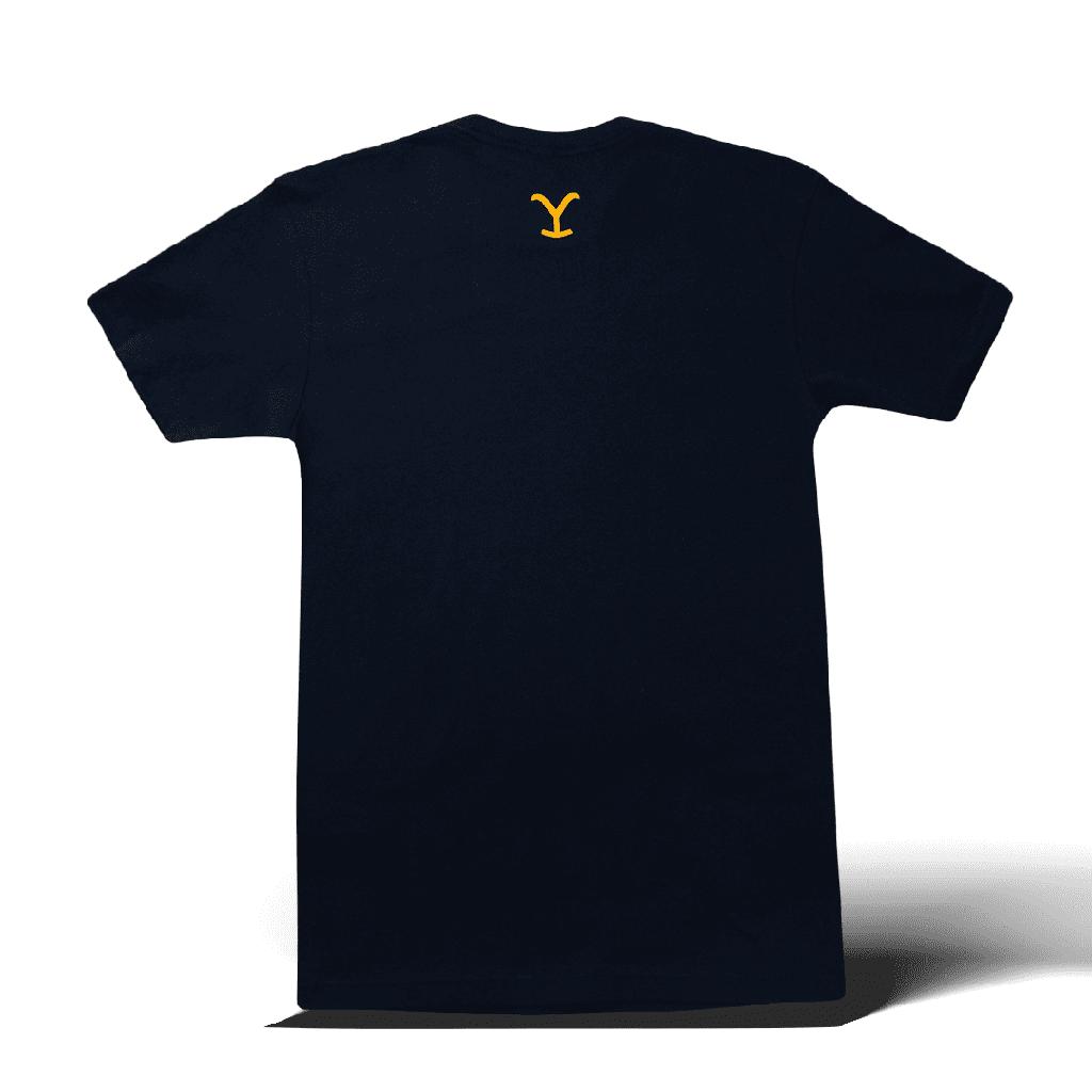 T-Shirt Yellowstone Navy Horns