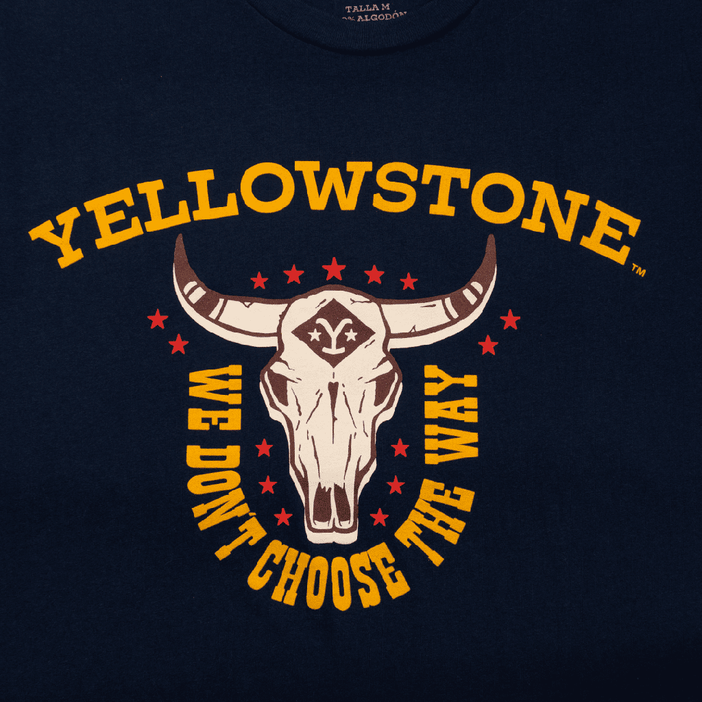 T-Shirt Yellowstone Navy Horns