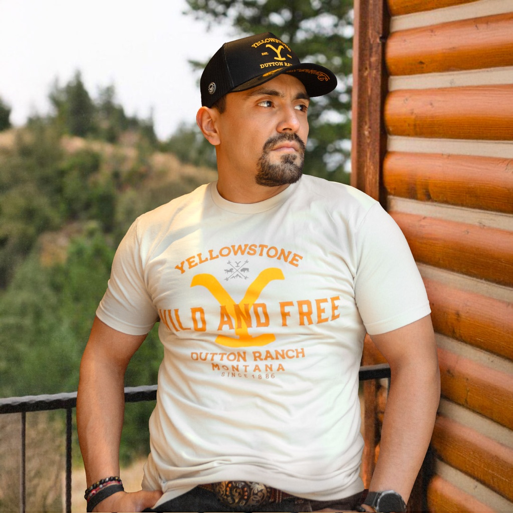 T-Shirt Yellowstone Sand Wild And Free