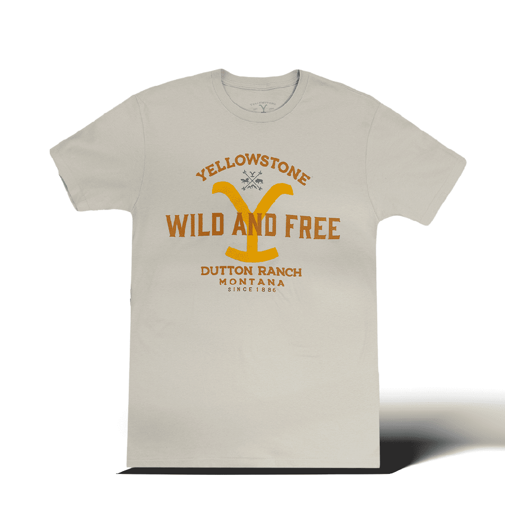 T-Shirt Yellowstone Sand Wild And Free