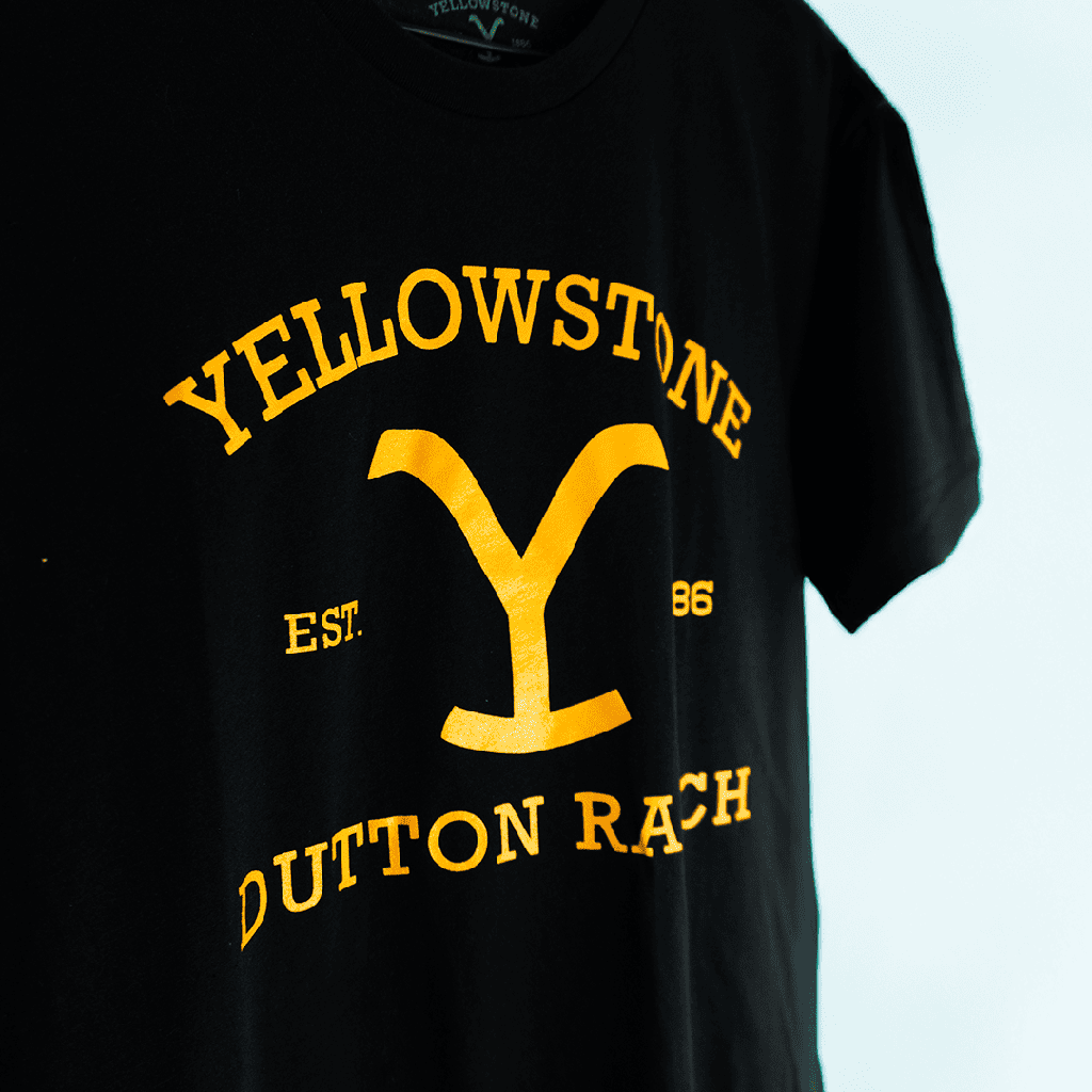 YWTS01 T-Shirt Yellowstone Black Classic