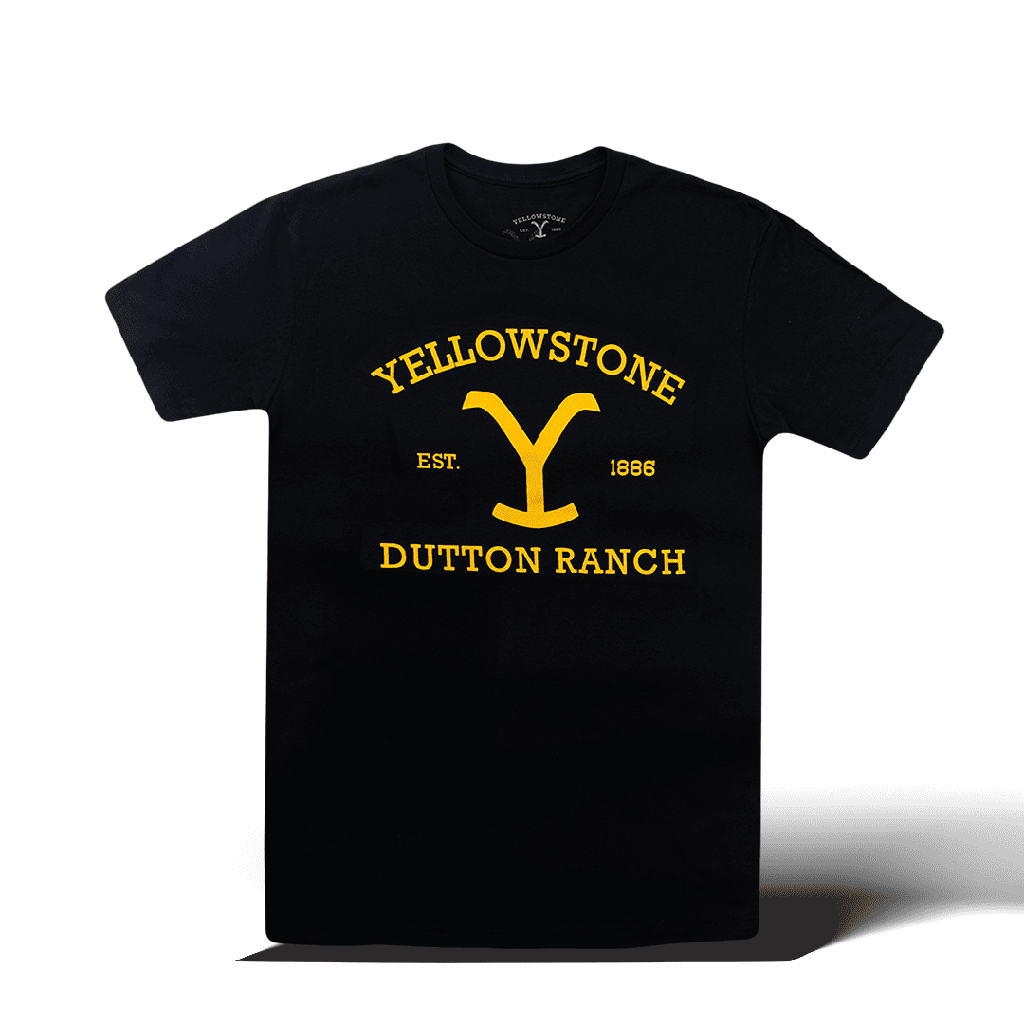 YWTS01 T-Shirt Yellowstone Black Classic
