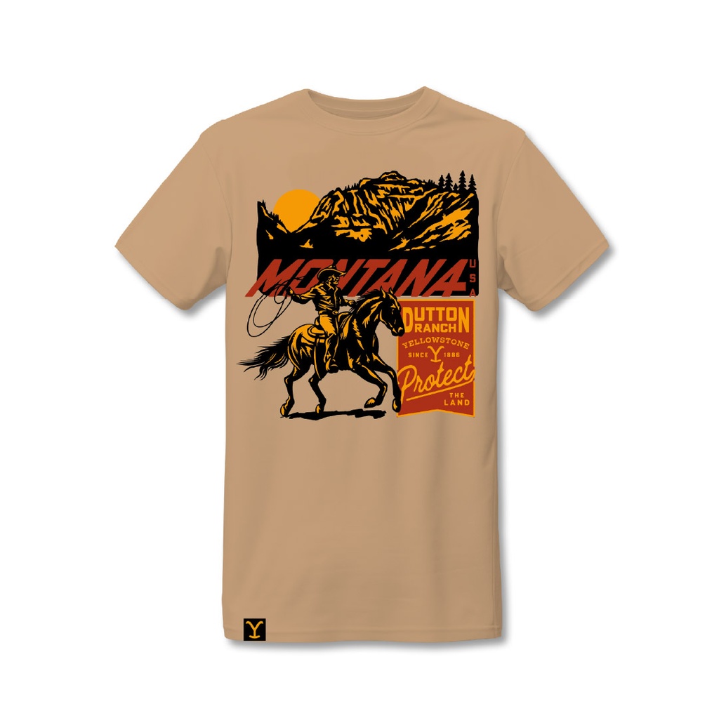 YWTS16 T-Shirt Yellowstone Montana Protect the Land